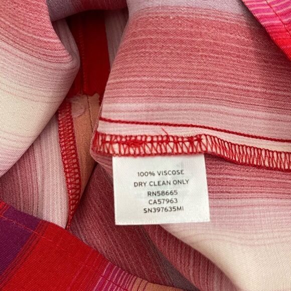 NWT Something Navy red goji bold striped dress size small - Picture 10 of 15